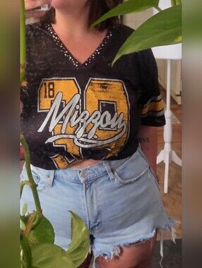 Women's Missouri Tigers Mizzou Bejeweled Rhinestone Jersey